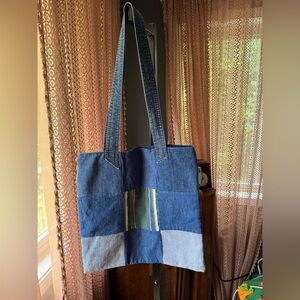 VTG Patchwork Denim Tote Bag